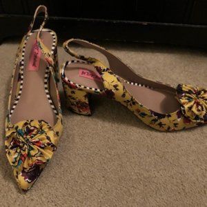 Betsey Johnson Floral heels